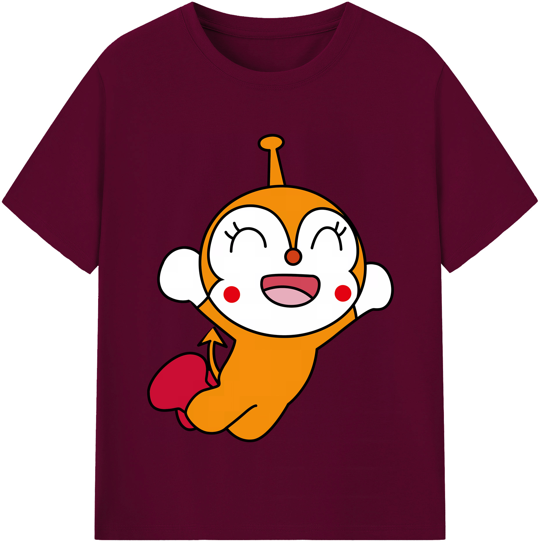 （画像用） アンパンマン Anpanman レディースカジュアルプリントTシャツ（綿100％）